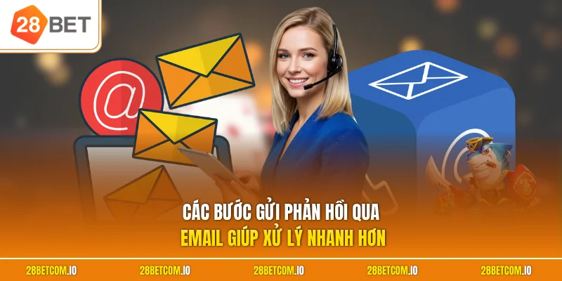 Các bước gửi phản hồi qua email giúp xử lý nhanh hơn