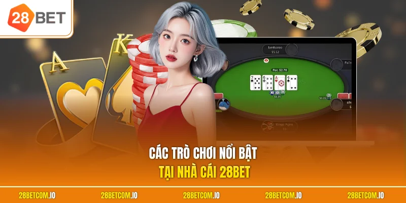 Các trò chơi nổi bật tại nhà cái 28BET 