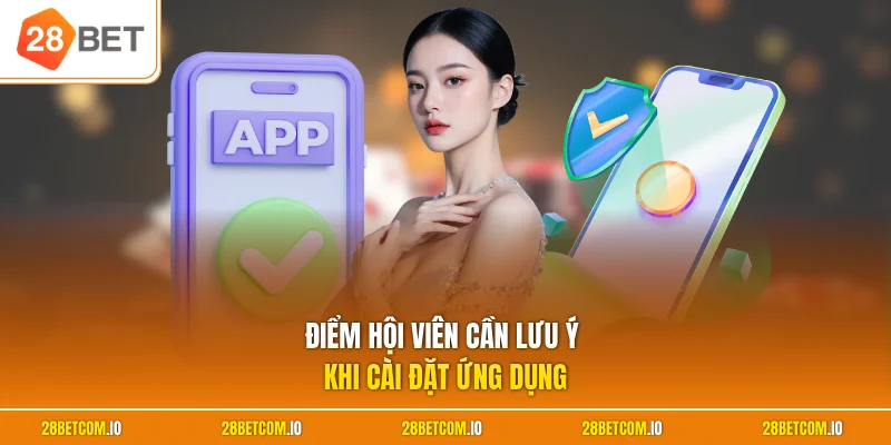 Tải app 28BET 2 Điểm hội viên cần lưu ý khi cài đặt ứng dụng