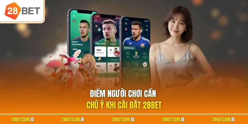 Cài Đặt 28BET Trên Điện Thoại Dễ Dàng Cho Android Và iOS 3 Điểm người chơi cần chú ý khi cài đặt 28BET