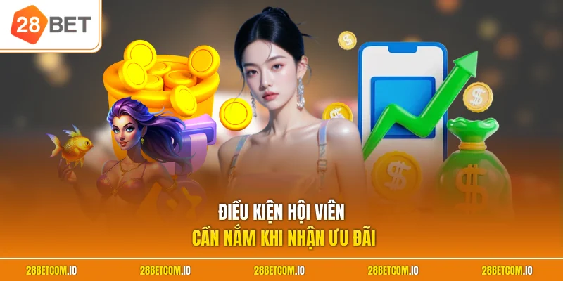 Khuyến mãi 28BET 2 Điều kiện hội viên cần nắm khi nhận ưu đãi