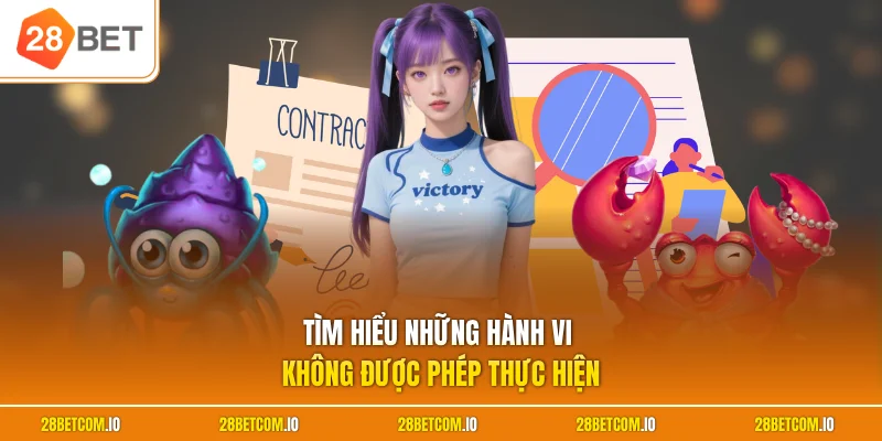 Điều khoản sử dụng 28BET 3 Tìm hiểu những hành vi không được phép thực hiện
